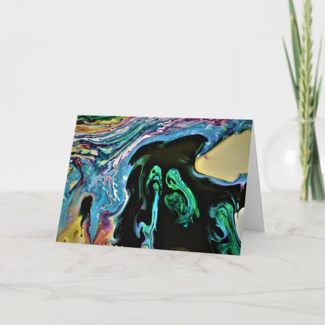 Abstrakt Färg Study 166, kort (Framsida)