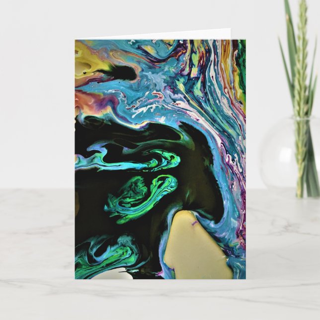 Abstrakt Färg Study 166, kort (Framsida)