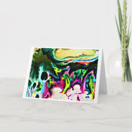 Abstrakt Färg Study 167, kort