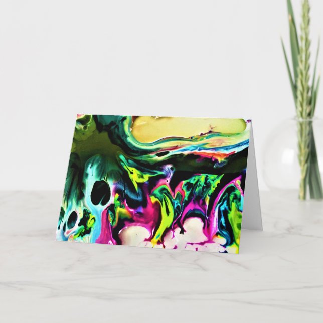 Abstrakt Färg Study 167, kort (Framsida)