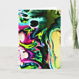 Abstrakt Färg Study 167, kort