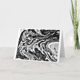 Abstrakt Färg Study 16 / Noir, kort
