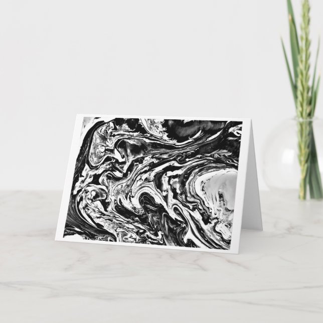 Abstrakt Färg Study 16 / Noir, kort (Framsida)