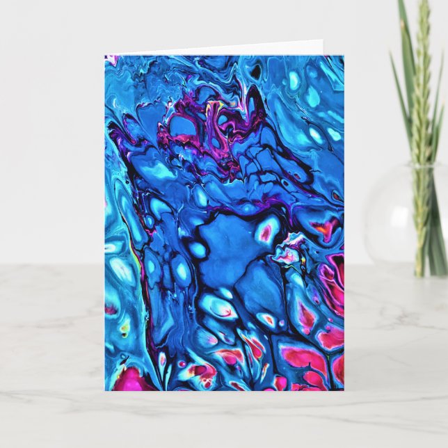 Abstrakt Färg Study 171, kort (Framsida)