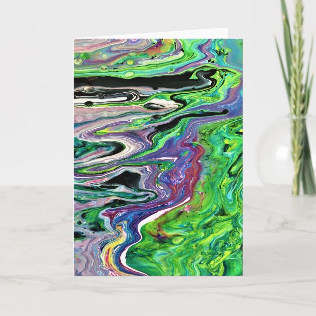 Abstrakt Färg Study 172, kort (Framsida)