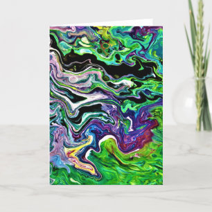 Abstrakt Färg Study 173, kort