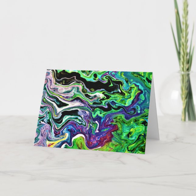 Abstrakt Färg Study 174, kort (Framsida)