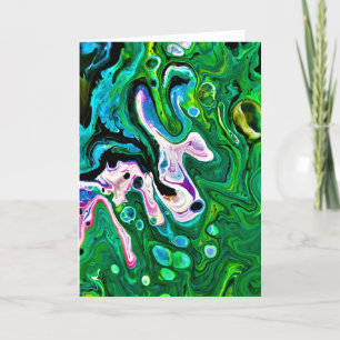 Abstrakt Färg Study 176, kort