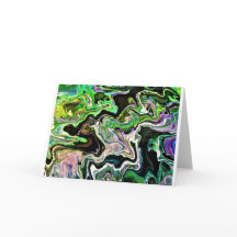 Abstrakt Färg Study 178, kort