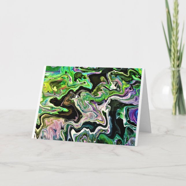 Abstrakt Färg Study 178, kort (Framsida)