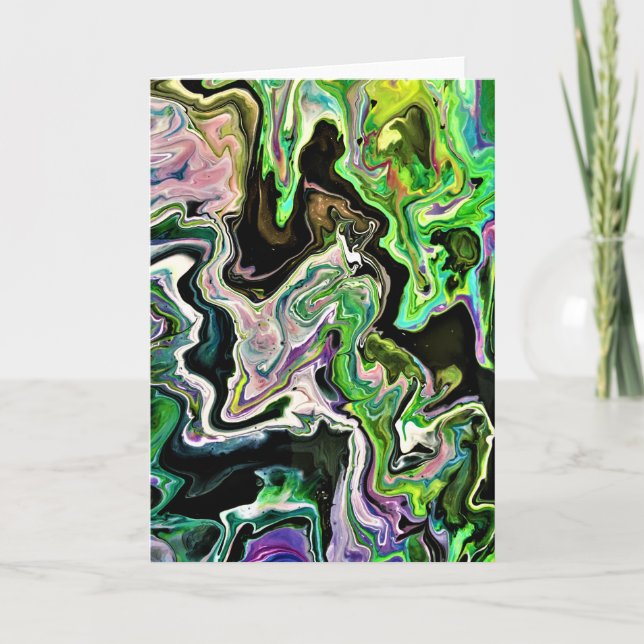 Abstrakt Färg Study 178, kort (Framsida)
