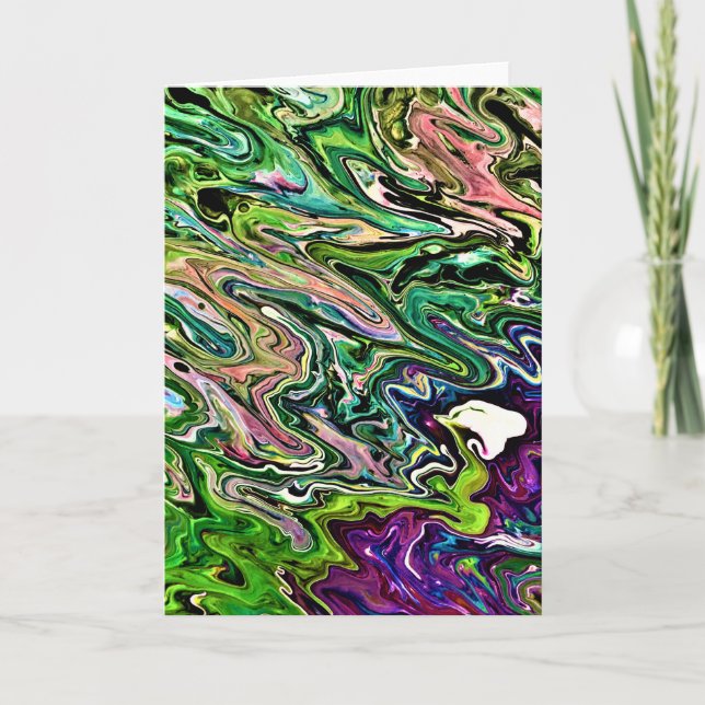 Abstrakt Färg Study 184, kort (Framsida)