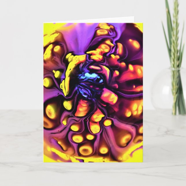 Abstrakt Färg Study 190, kort (Framsida)
