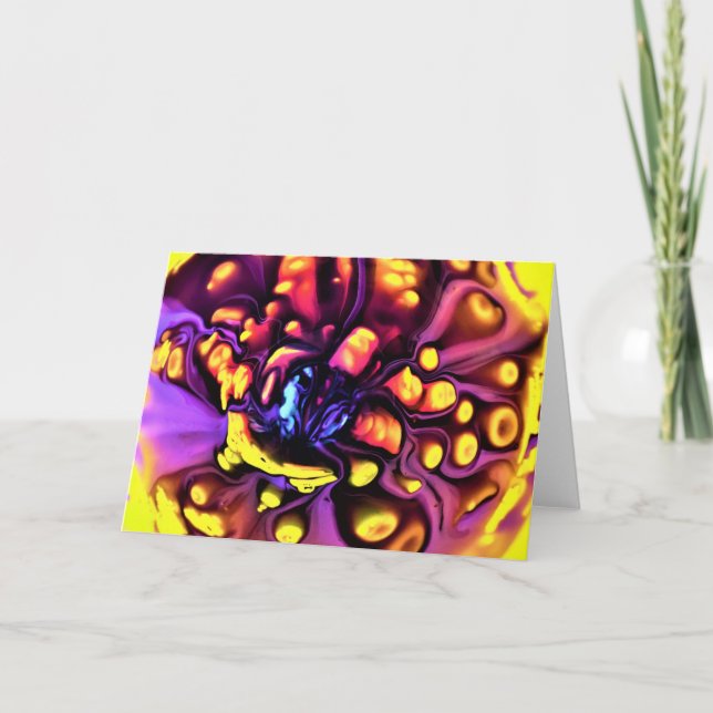 Abstrakt Färg Study 190, kort (Framsida)