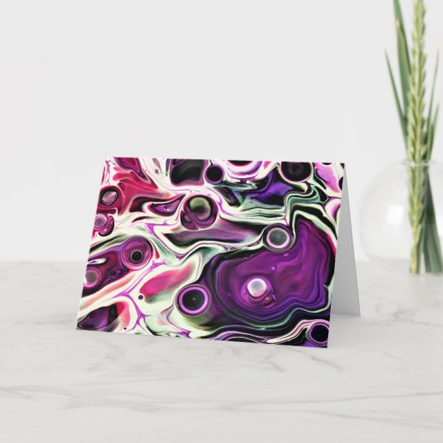 Abstrakt Färg Study 196, kort (Framsida)