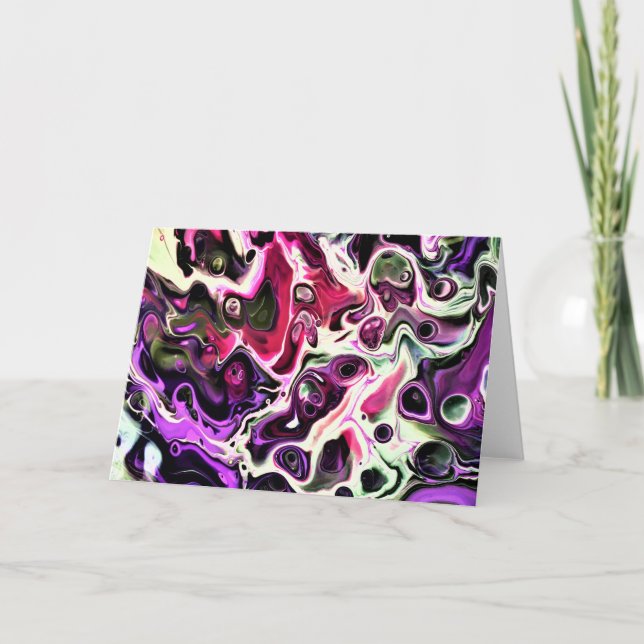 Abstrakt Färg Study 197, kort (Framsida)