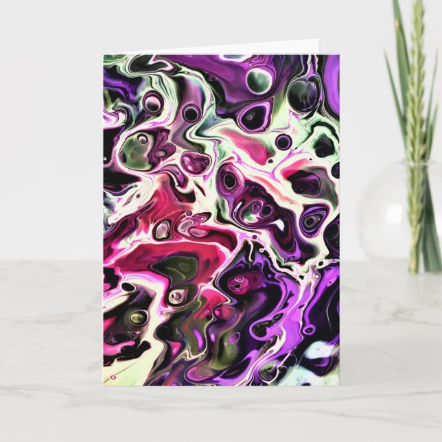 Abstrakt Färg Study 197, kort (Framsida)