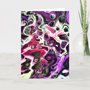 Abstrakt Färg Study 197, kort
