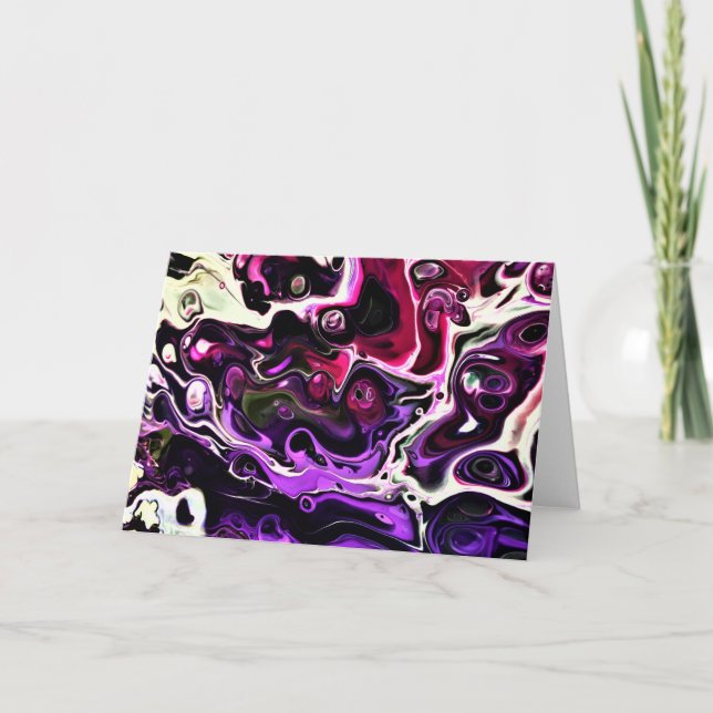 Abstrakt Färg Study 199, kort (Framsida)