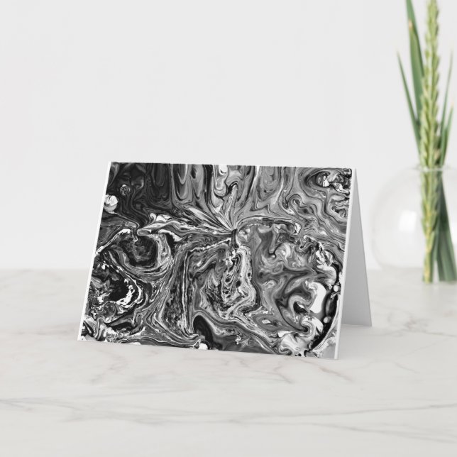 Abstrakt Färg Study 1 / Noir, kort (Framsida)