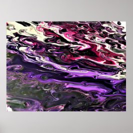 Abstrakt Färg Study 201, Poster