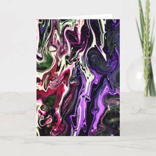 Abstrakt Färg Study 203, kort