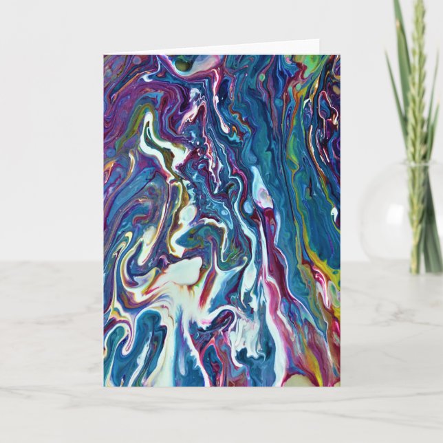 Abstrakt Färg Study 206, kort (Framsida)