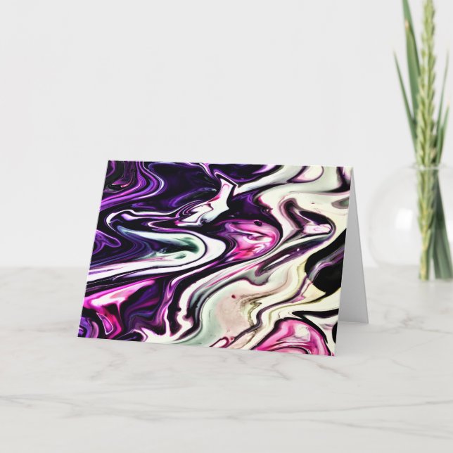 Abstrakt Färg Study 206, kort (Framsida)