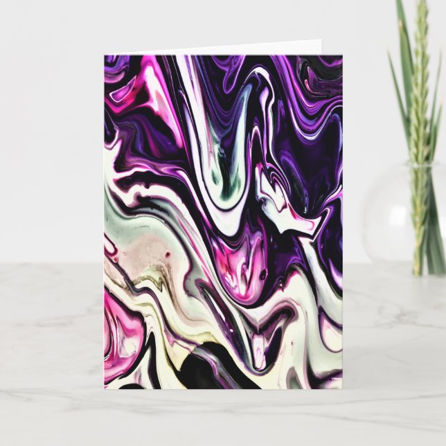 Abstrakt Färg Study 206, kort (Framsida)