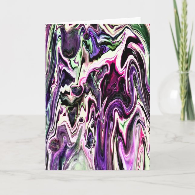 Abstrakt Färg Study 207, kort (Framsida)