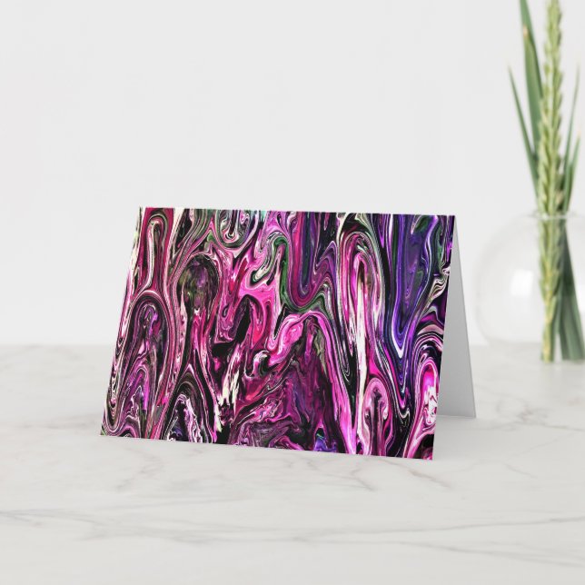 Abstrakt Färg Study 214, kort (Framsida)