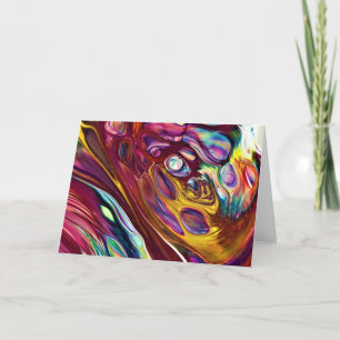 Abstrakt Färg Study 225, kort