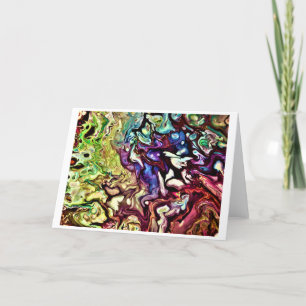 Abstrakt Färg Study 235, kort