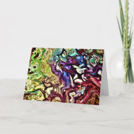 Abstrakt Färg Study 235, kort