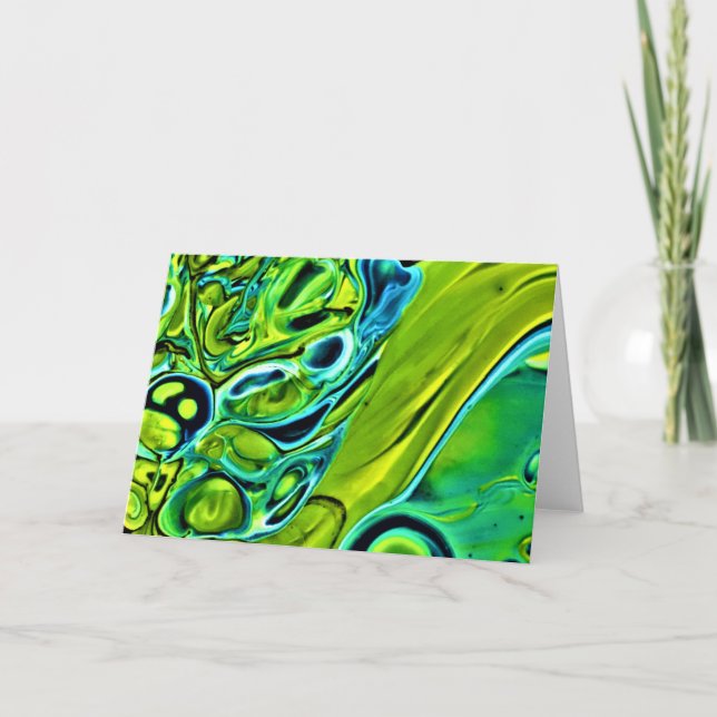 Abstrakt Färg Study 244, kort (Framsida)