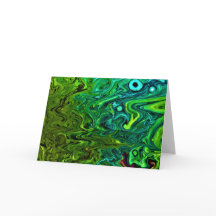 Abstrakt Färg Study 246, kort