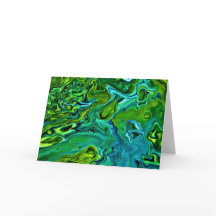 Abstrakt Färg Study 252, kort