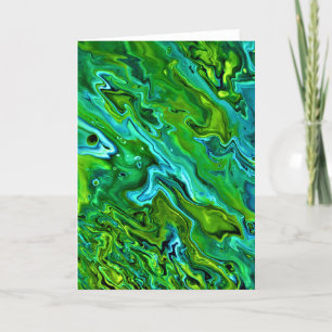 Abstrakt Färg Study 255, kort
