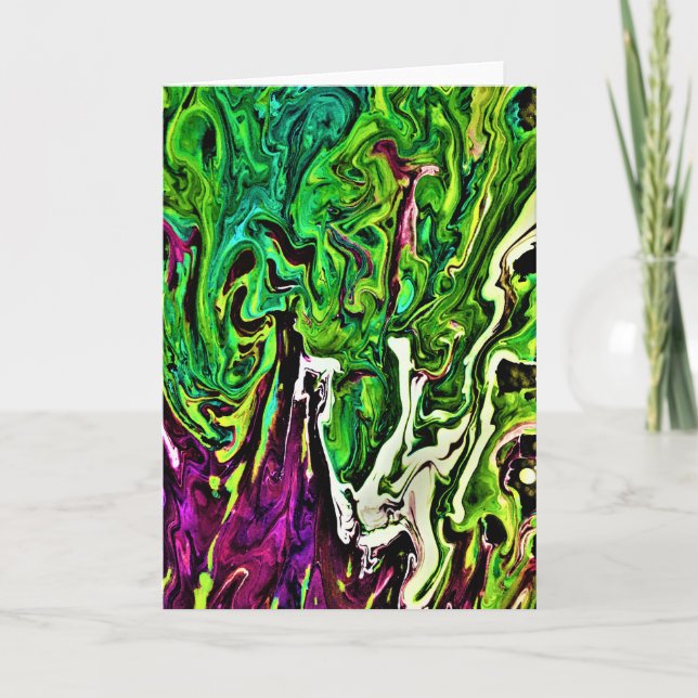 Abstrakt Färg Study 257, kort (Framsida)