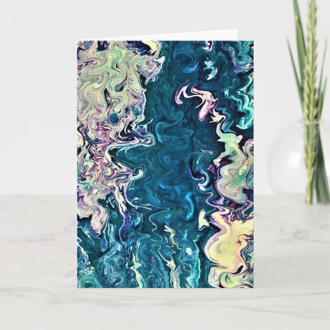 Abstrakt Färg Study 260, kort (Framsida)