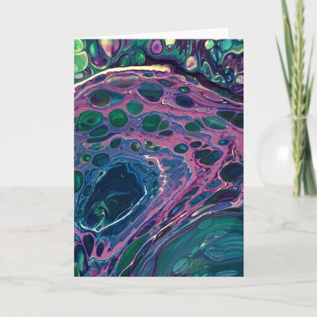 Abstrakt Färg Study 270, kort (Framsida)