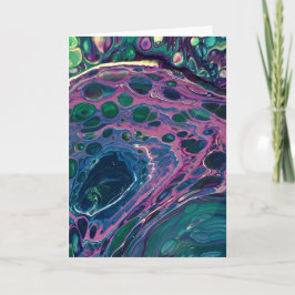 Abstrakt Färg Study 270, kort