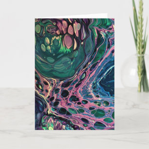 Abstrakt Färg Study 275, kort