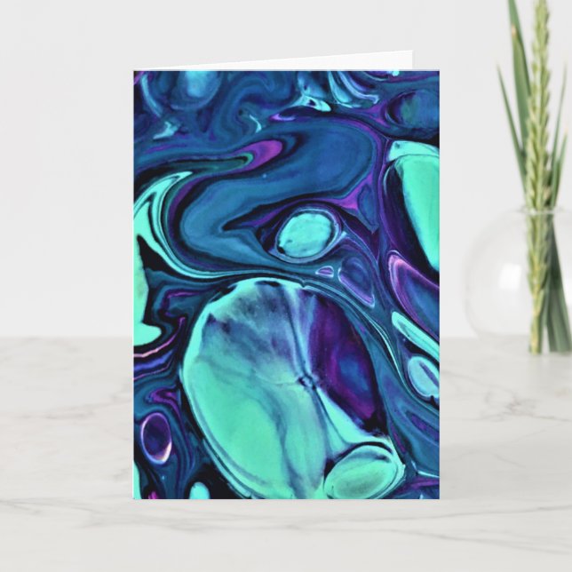Abstrakt Färg Study 276, kort (Framsida)