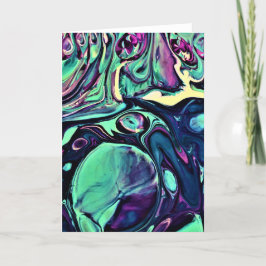 Abstrakt Färg Study 279, kort