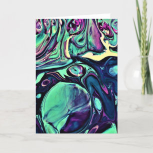 Abstrakt Färg Study 279, kort