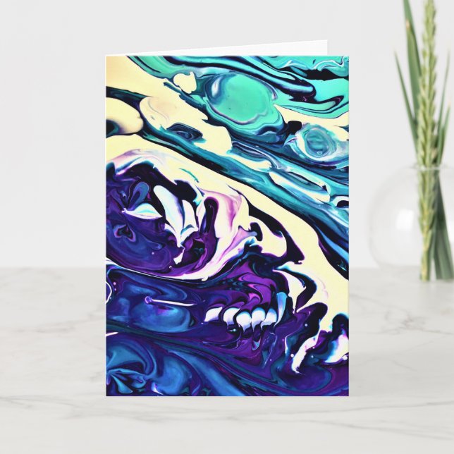 Abstrakt Färg Study 280, kort (Framsida)