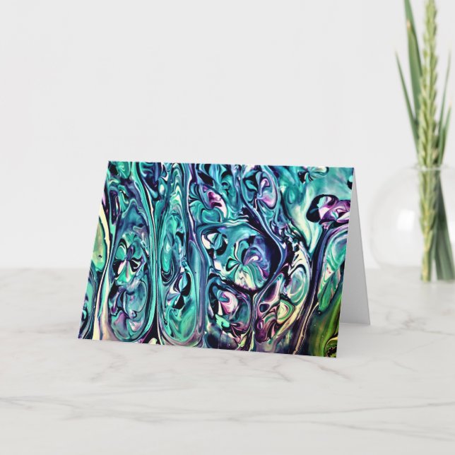 Abstrakt Färg Study 285, kort (Framsida)