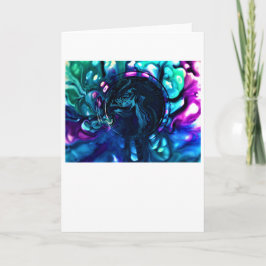 Abstrakt Färg Study 287, kort