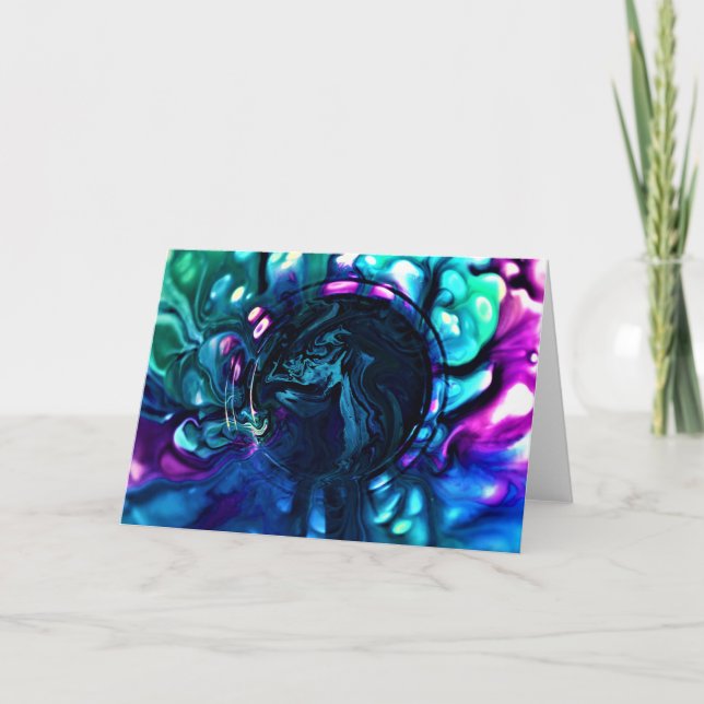 Abstrakt Färg Study 287, kort (Framsida)